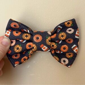 Pumpkin & Fall Treats Dog Bow Tie | Dog Accessories | Dog Collar | Dog B…